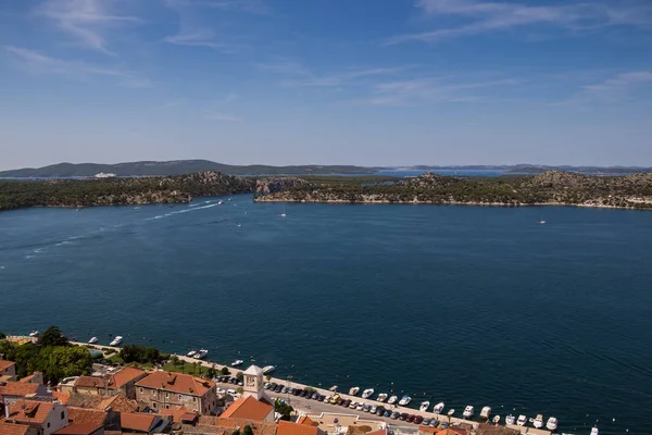 Vista aérea de la ciudad, Sibenik, Croacia —  Fotos de Stock