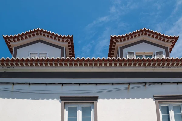 Wit huis met twee Dormers, Ribeira Grande — Stockfoto