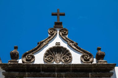 Bir kilisenin çatısı, Ribeira Grande, Azores