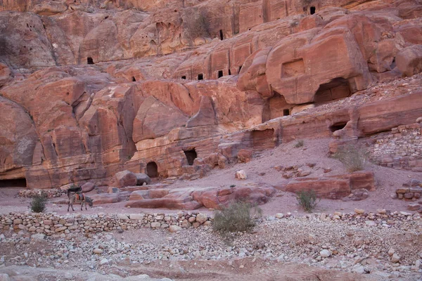 Ruins Lost City Petra Jordan — Stock Photo, Image
