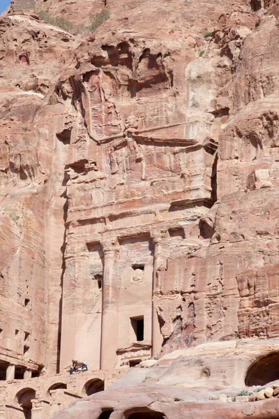 Ciudad Perdida Petra Jordania — Foto de Stock