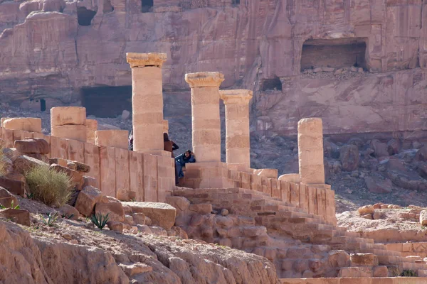 Ruinas Petra Jordania — Foto de Stock