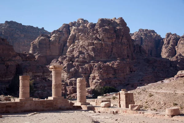 Ruinas Petra Jordania — Foto de Stock