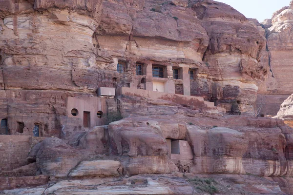 Ruinas Ciudad Perdida Petra Jordania — Foto de Stock