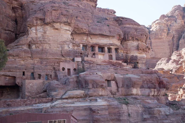 Ruinas Ciudad Perdida Petra Jordania — Foto de Stock