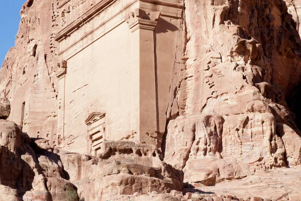 Ruinas Ciudad Perdida Petra Jordania — Foto de Stock