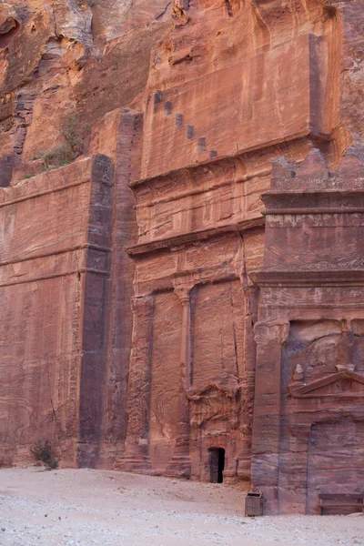 Ruínas Cidade Perdida Petra Jordânia — Fotografia de Stock