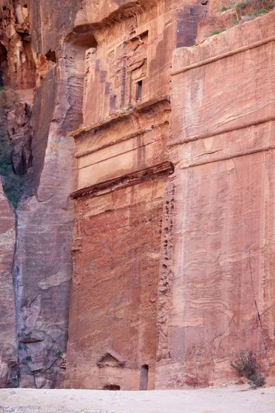 Ruínas Cidade Perdida Petra Jordânia — Fotografia de Stock