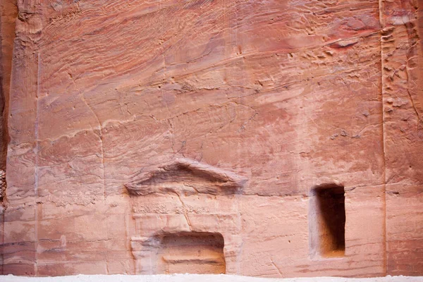 Ruïnes Van Verloren Stad Petra Jordanië — Stockfoto
