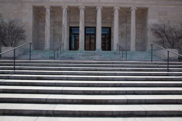 Building Columns Stairs — Stock Photo, Image