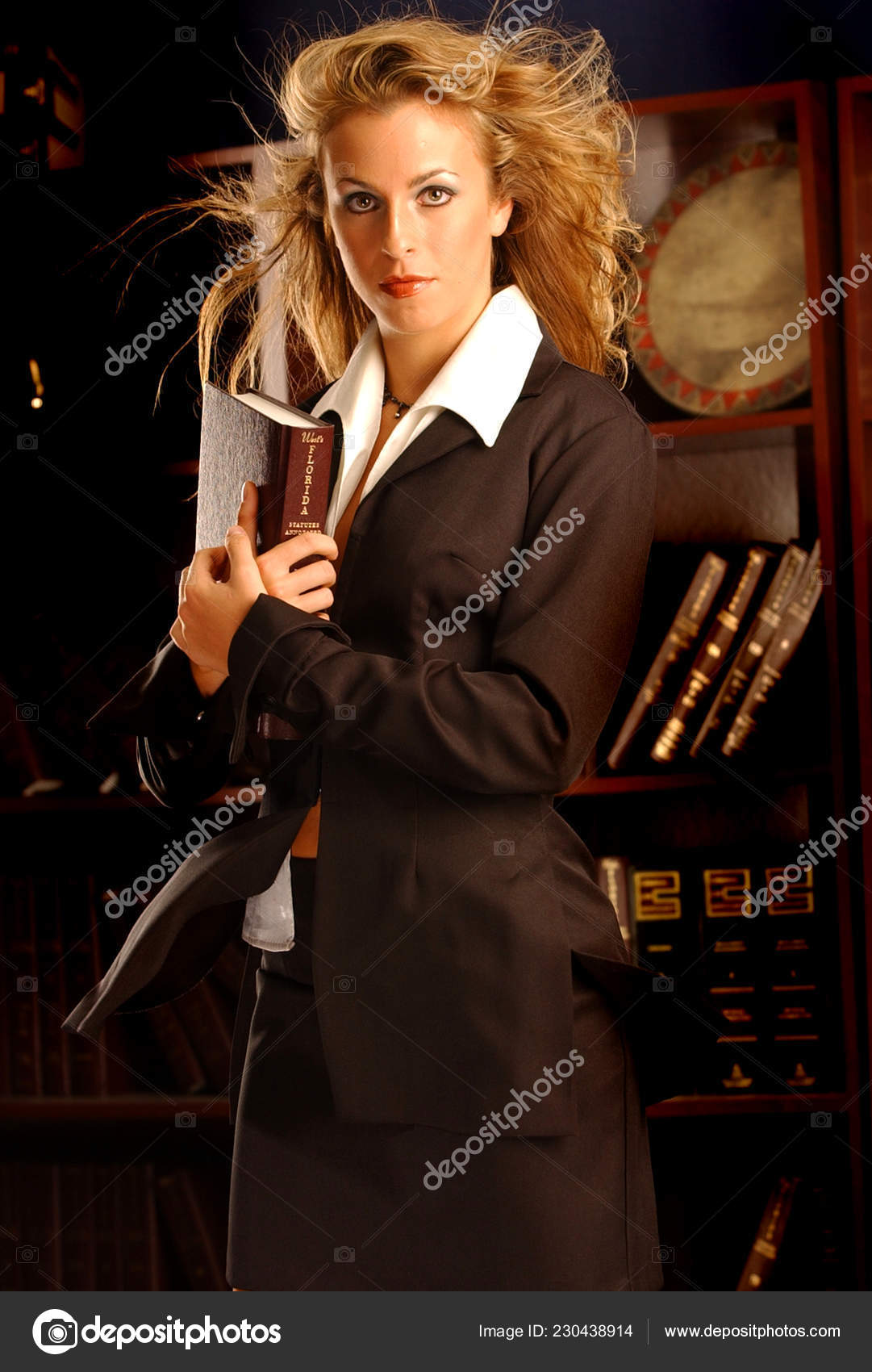 Attractive Attorney Law Student Lawyer Working Office Business Shirt