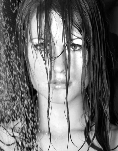 Alison Skipper tight face shot with wet hair