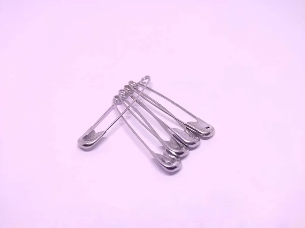 Series Safety Pin Isolated White Background — Stock Photo, Image