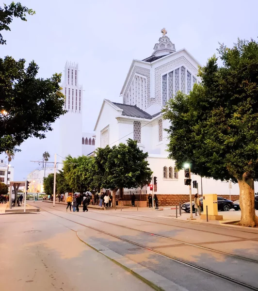 Rabat Marruecos Dic 2019 Catedral San Pedro Una Iglesia Católica — Foto de Stock