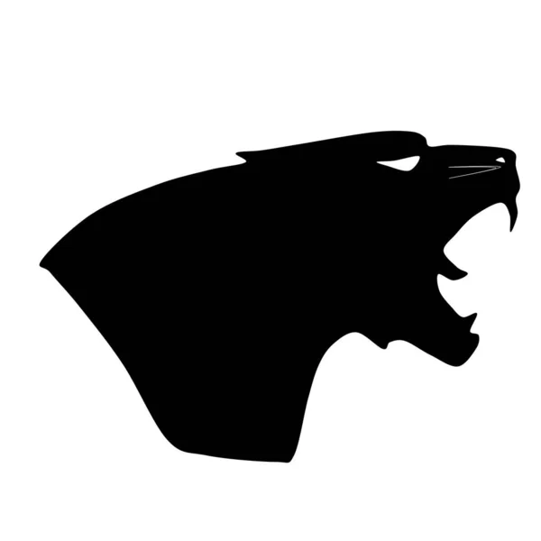 Vector Illustration Fearless Roaring Tiger Head — Stock Photo, Image