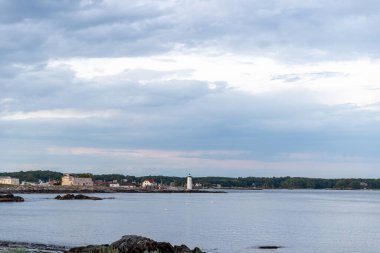 Rockport, Massachusetts 'ten günbatımı sahnesi.
