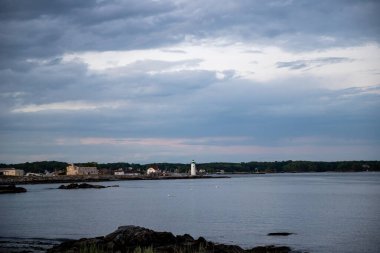 Rockport, Massachusetts 'ten günbatımı sahnesi.