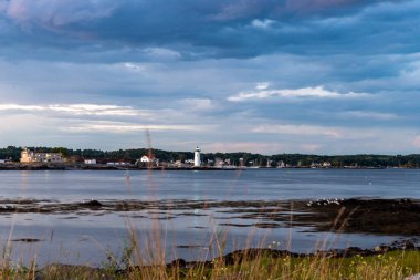Rockport, Massachusetts 'ten günbatımı sahnesi.
