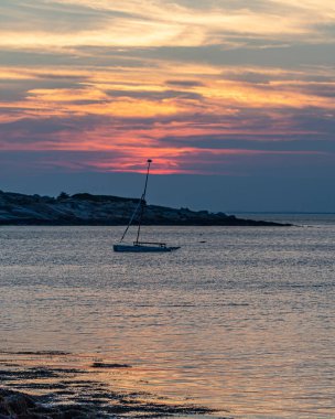 Rockport, Massachusetts 'ten günbatımı sahnesi.