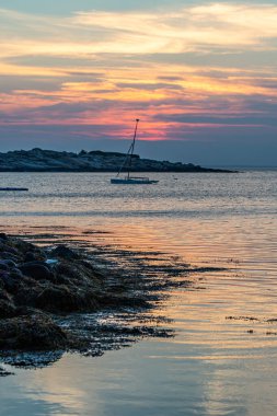 Rockport, Massachusetts 'ten günbatımı sahnesi.