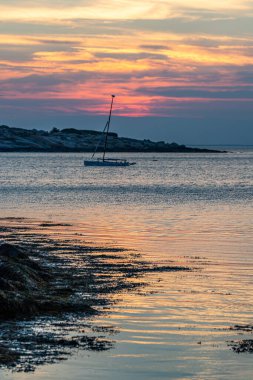 Rockport, Massachusetts 'ten günbatımı sahnesi.