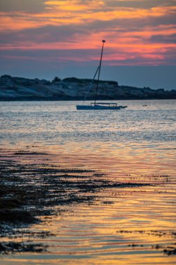 Rockport, Massachusetts 'ten günbatımı sahnesi.