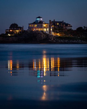 Rockport, Massachusetts 'ten günbatımı sahnesi.