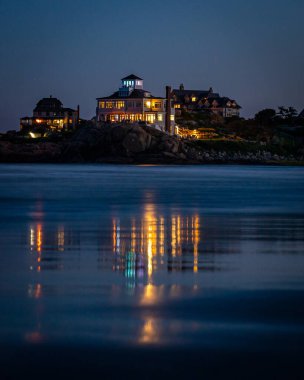 Rockport, Massachusetts 'ten günbatımı sahnesi.