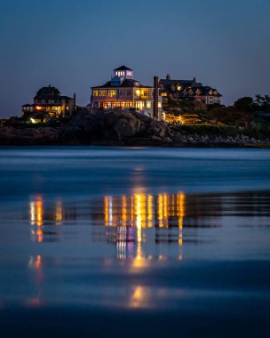 Rockport, Massachusetts 'ten günbatımı sahnesi.