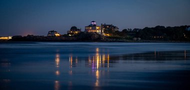 Rockport, Massachusetts 'ten günbatımı sahnesi.