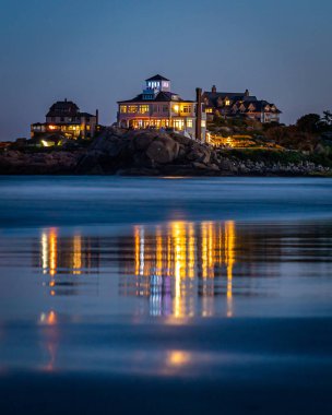 Rockport, Massachusetts 'ten günbatımı sahnesi.