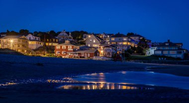 Rockport, Massachusetts 'ten günbatımı sahnesi.