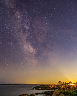 Rockport, Massachusetts 'ten günbatımı sahnesi.