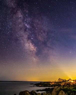 Rockport, Massachusetts 'ten günbatımı sahnesi.