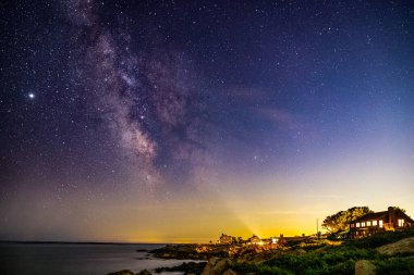 Rockport, Massachusetts 'ten günbatımı sahnesi.