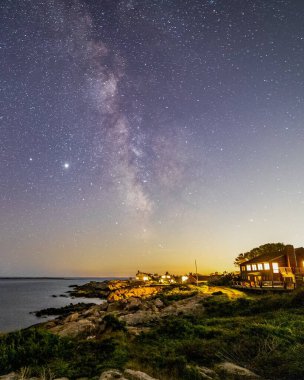 Rockport, Massachusetts 'ten günbatımı sahnesi.