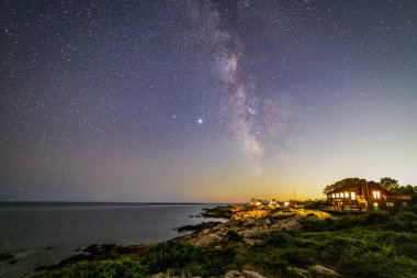 Rockport, Massachusetts 'ten günbatımı sahnesi.