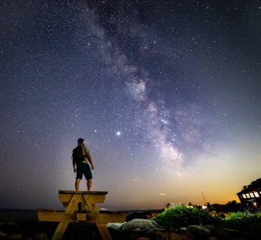 Rockport, Massachusetts 'ten günbatımı sahnesi.