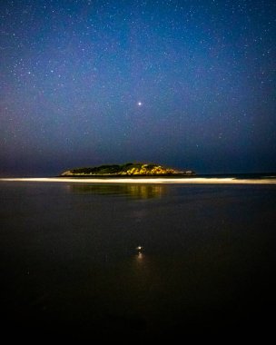 Rockport, Massachusetts 'ten günbatımı sahnesi.