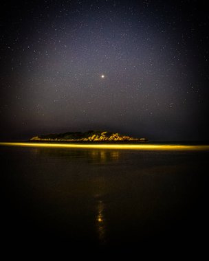 Rockport, Massachusetts 'ten günbatımı sahnesi.