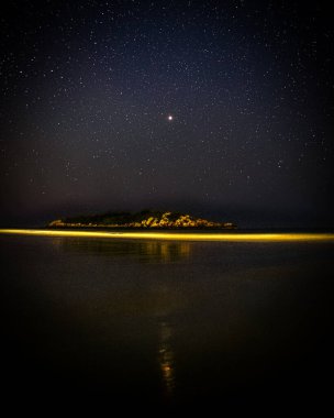 Rockport, Massachusetts 'ten günbatımı sahnesi.