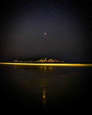 Rockport, Massachusetts 'ten günbatımı sahnesi.