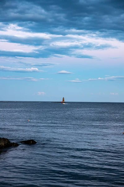 Scéna Západu Slunce Rockportu Massachusetts — Stock fotografie