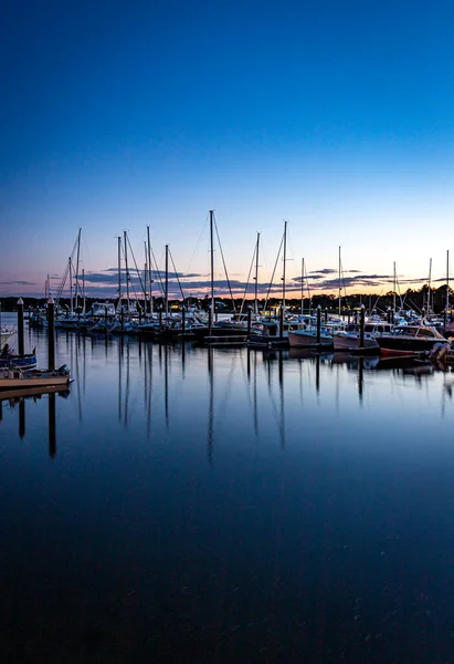 Escena Del Atardecer Desde Rockport Massachusetts — Foto de Stock