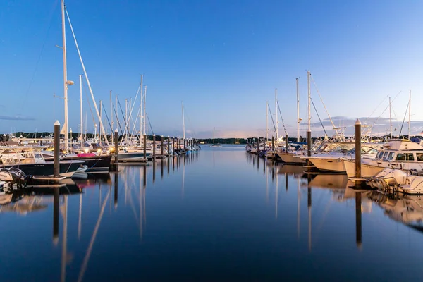 Escena Del Atardecer Desde Rockport Massachusetts —  Fotos de Stock