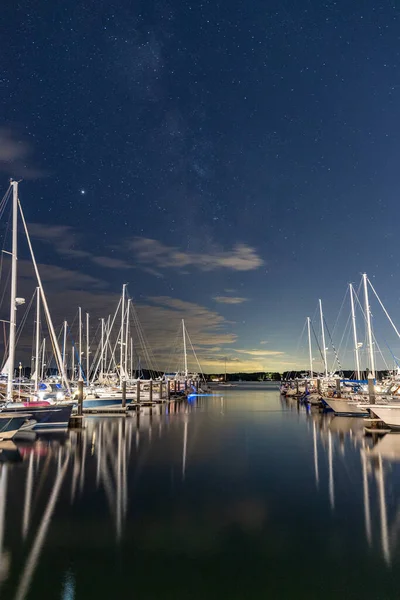 Scena Del Tramonto Rockport Massachusetts — Foto Stock