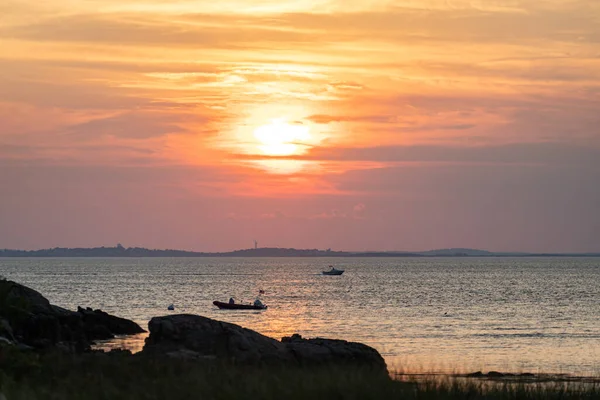Rockport, Massachusetts 'ten günbatımı sahnesi.