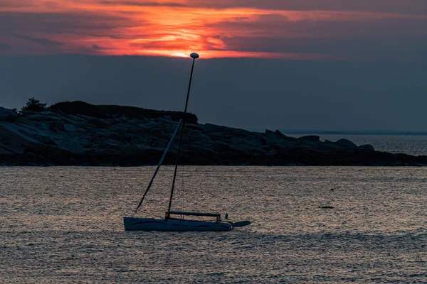 Rockport, Massachusetts 'ten günbatımı sahnesi.
