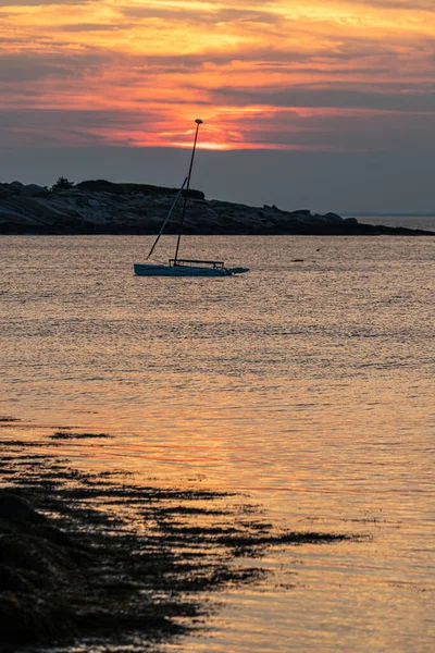 Scéna Západu Slunce Rockportu Massachusetts — Stock fotografie