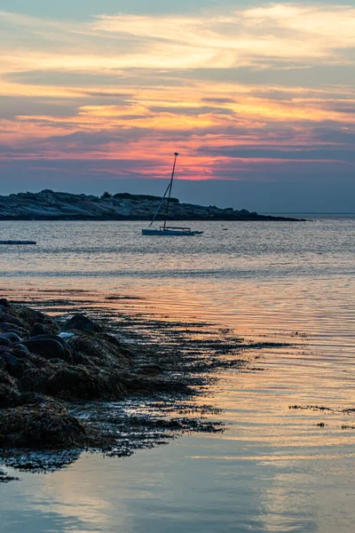 Solnedgång Scen Från Rockport Massachusetts — Stockfoto